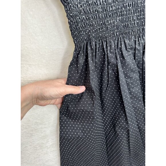 Kate Spade New York Black Pin Dot Scallop Poplin Dress Size Small NWT - Picture 9 of 16